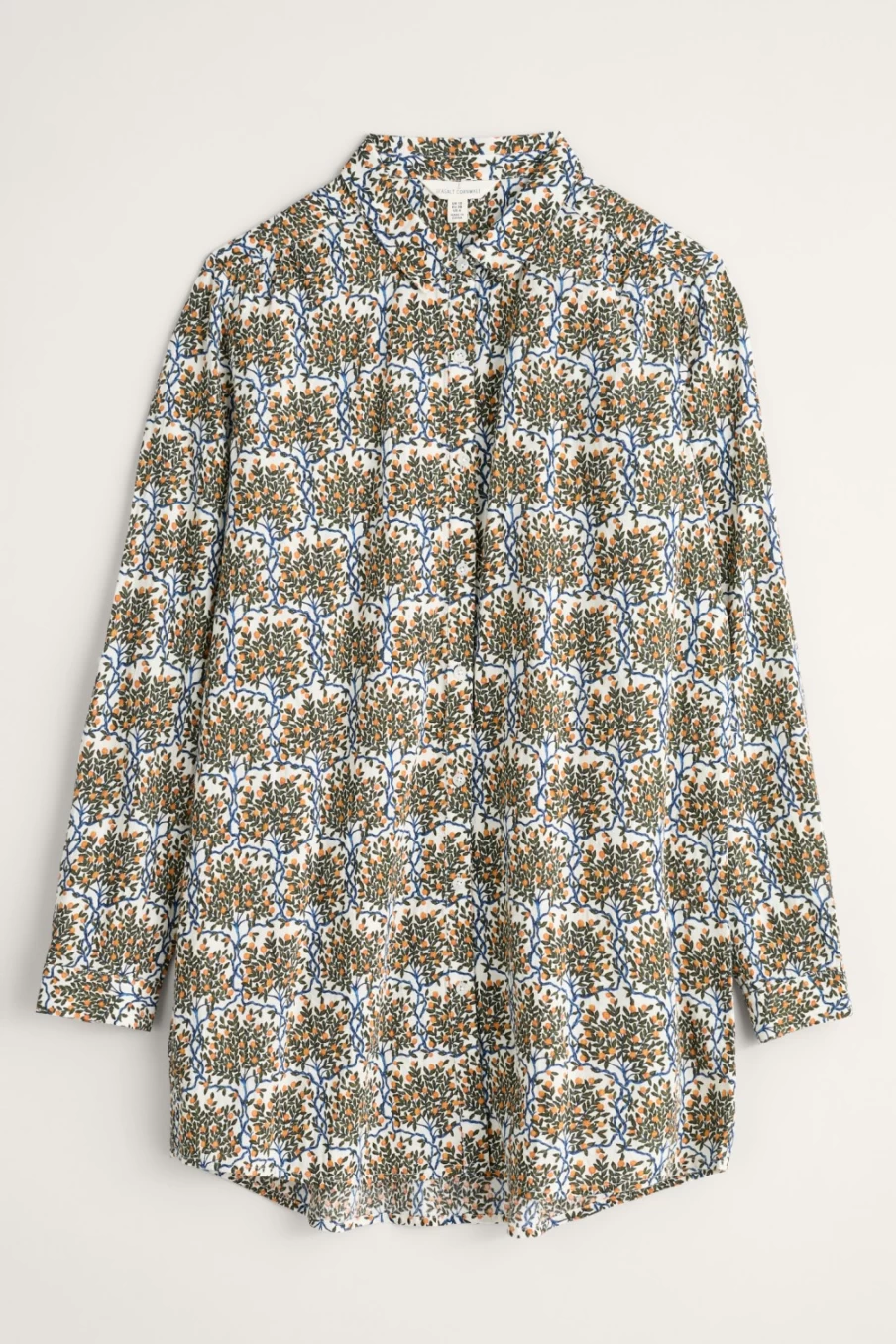 Seasalt Cornwall Women's Wren Flutter Longline Shirt - Stylish Longline Blouse for Women