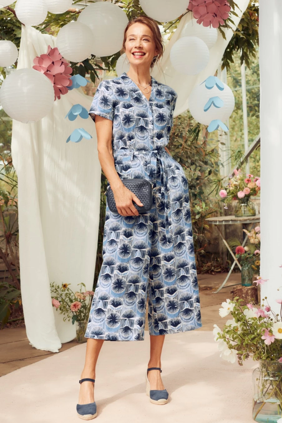 Seasalt Cornwall Women's Treen Cove Linen Jumpsuit – Comfortable & Stylish Summer Outfit
