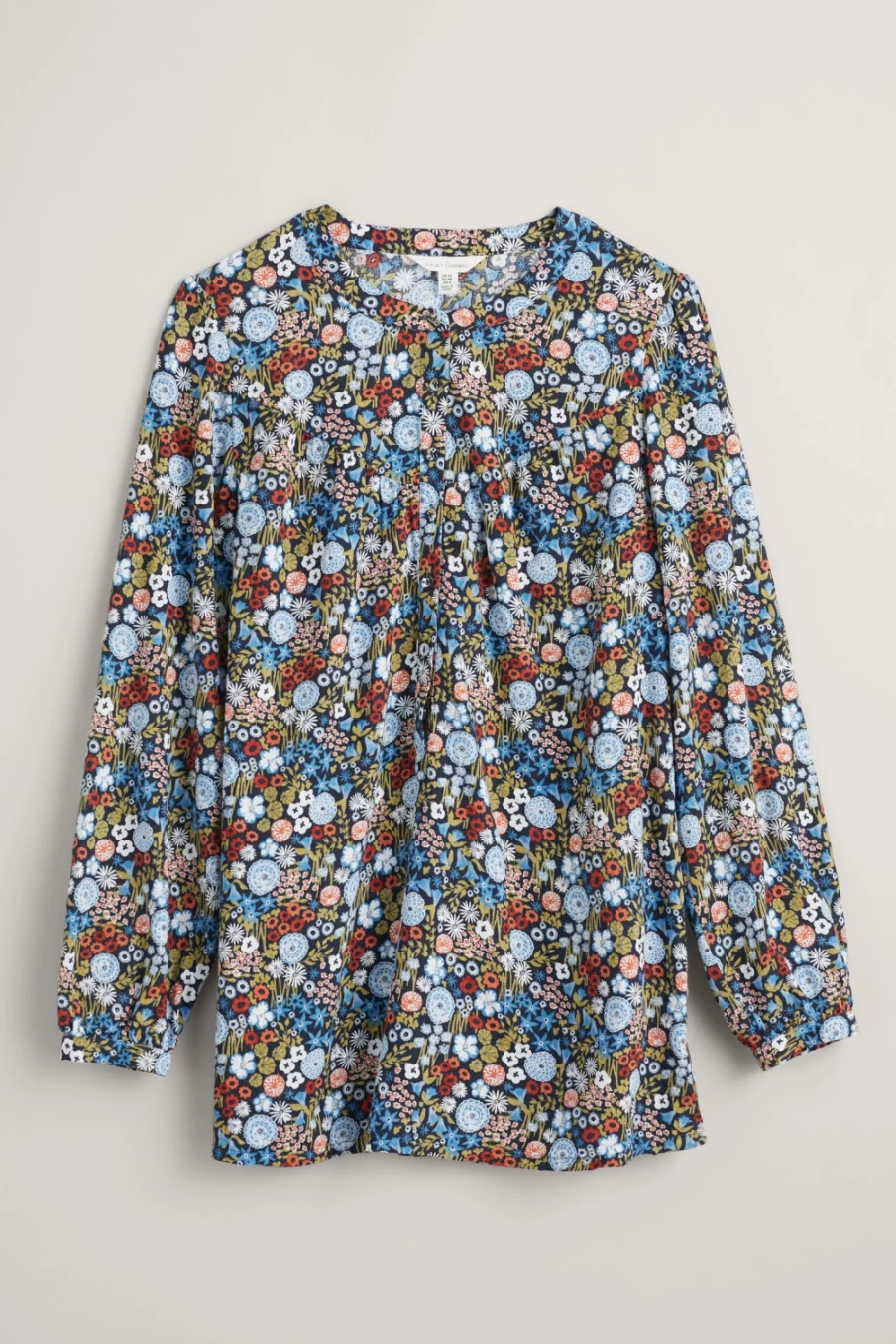 Seasalt Cornwall Women's Fieldfare Tunic Top in Companion Border Maritime