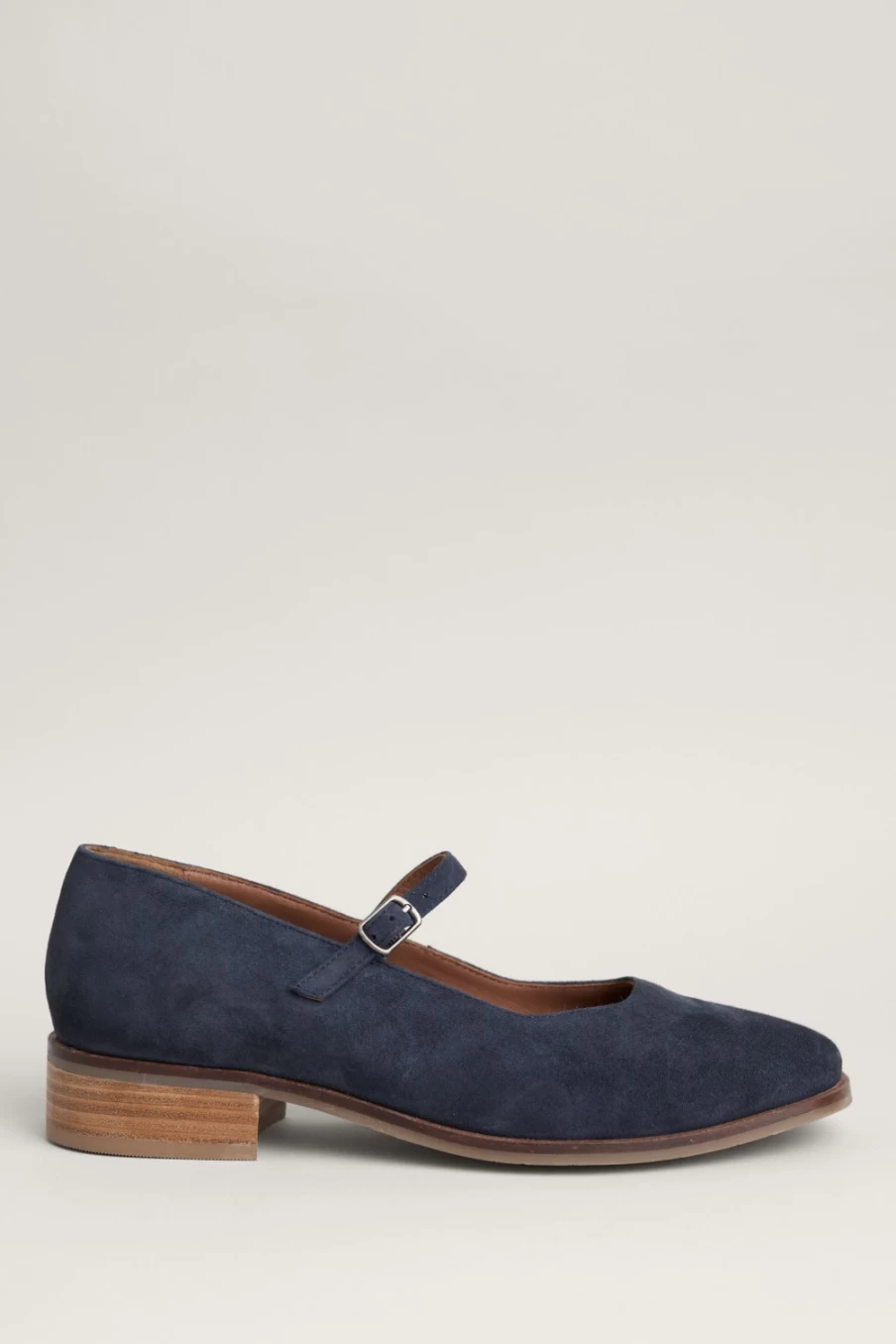 Seasalt Cornwall Women's Dovecote Suede Mary Jane Flat Shoes